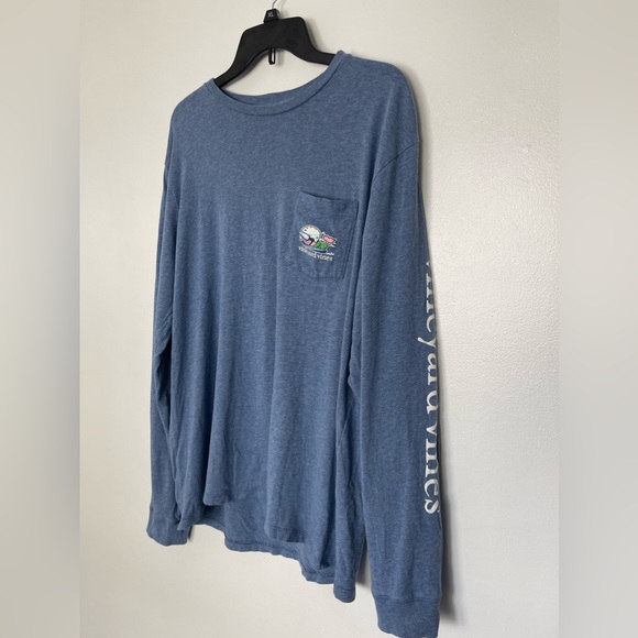 Vineyard Vines Blue Long Sleeves T-Shirt Size M - Picture 3 of 14